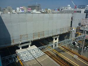 駅の建設工事写真・平成24年9月7日現在（2）