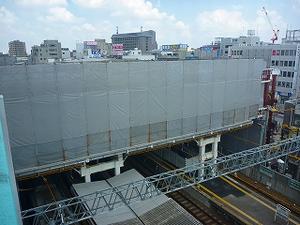 駅の建設工事写真・平成24年8月10日現在（2）