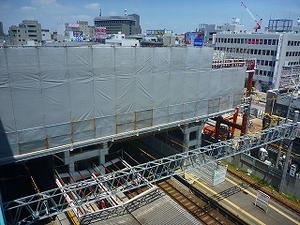 駅の建設工事写真・平成24年7月18日現在（2）