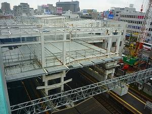 駅の建設工事写真・平成24年6月22日現在