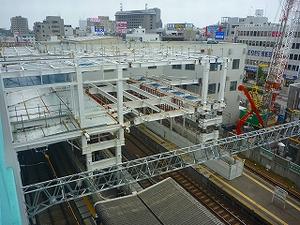 駅の建設工事写真・平成24年6月8日現在