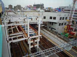 駅の建設工事写真・平成24年5月25日現在（1）
