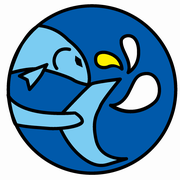ブルー　ロゴ