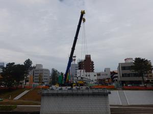 301119架設状況（右岸1回目）