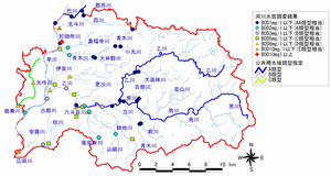 水質現状の地図