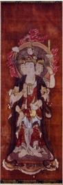 絹本着色十二天像 「梵天（左ノ五）」