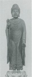 木造釈迦立像（附：光背）