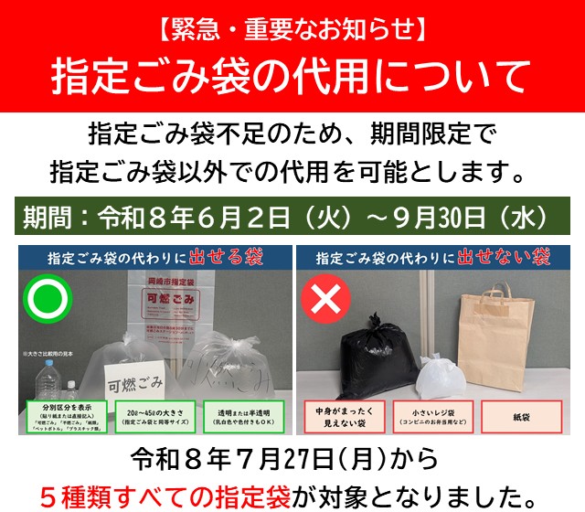 可燃ごみ袋の代用について