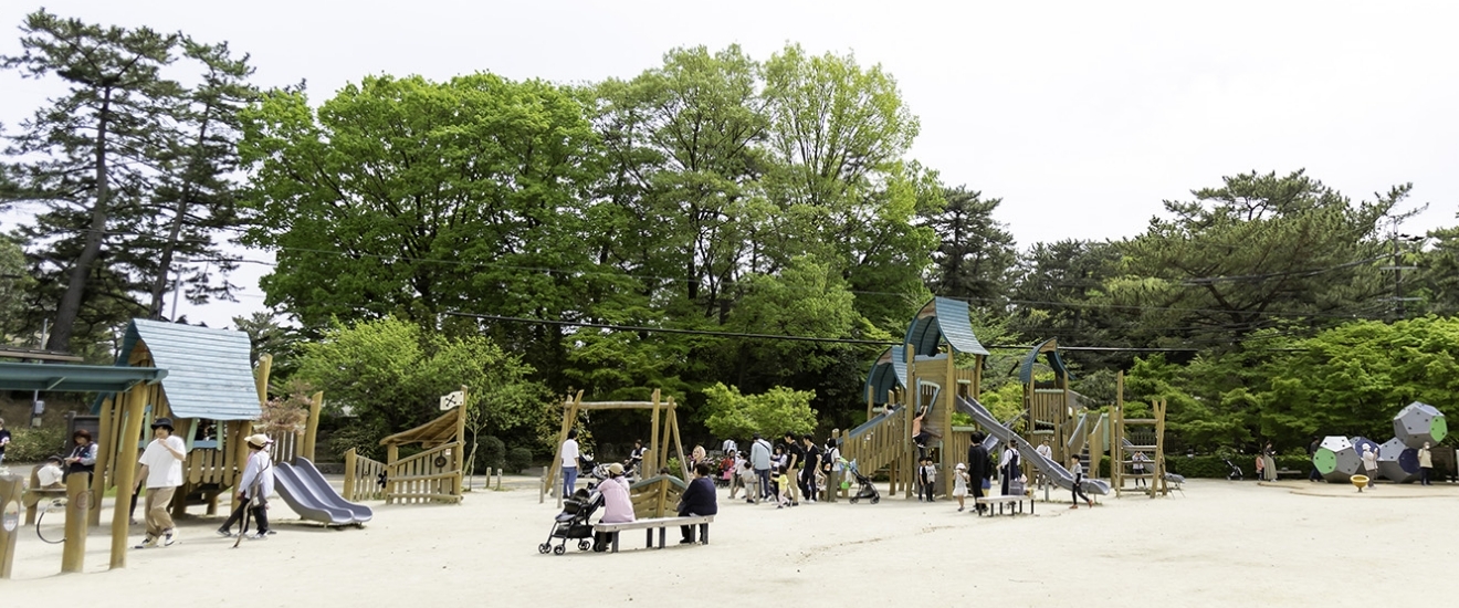 写真：木製遊具