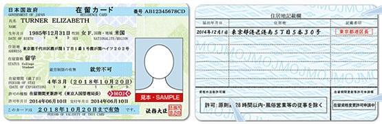 イラスト：在留カードイメージ