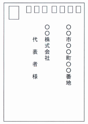 はがきの写真：販売会社に通知　表