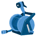 イラスト：プラスチック製ホースリール