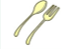 イラスト：プラスチック製スプーン、フォーク