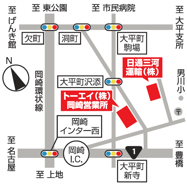 地図：指定引き取り場所