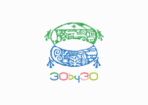 イラスト：30by30ロゴ