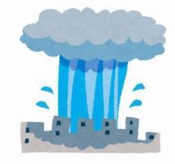 イラスト：水害