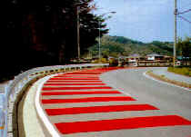 写真：カラー段差すべり止め舗装