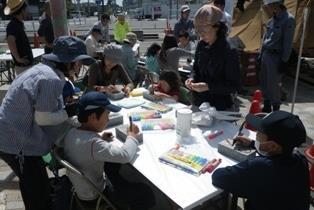 写真：ブロックのお絵かき