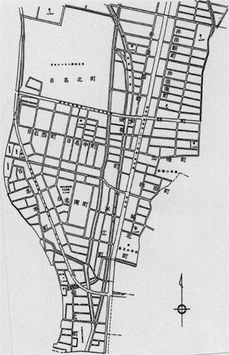 地図：中部第1工区土地区画整理図