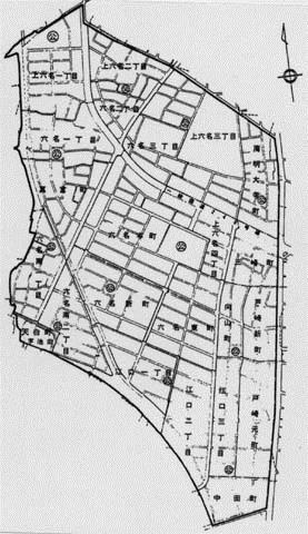 地図：南部土地区画整理図