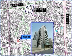 地図：優建位置図