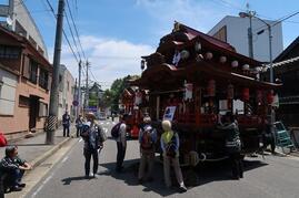 写真：中心市街地の岡崎百景を中心に巡る景観ツアーの様子4