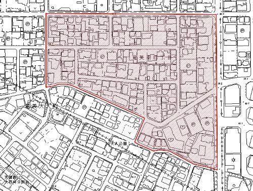 地図：竜美丘まちづくり協議会の区域