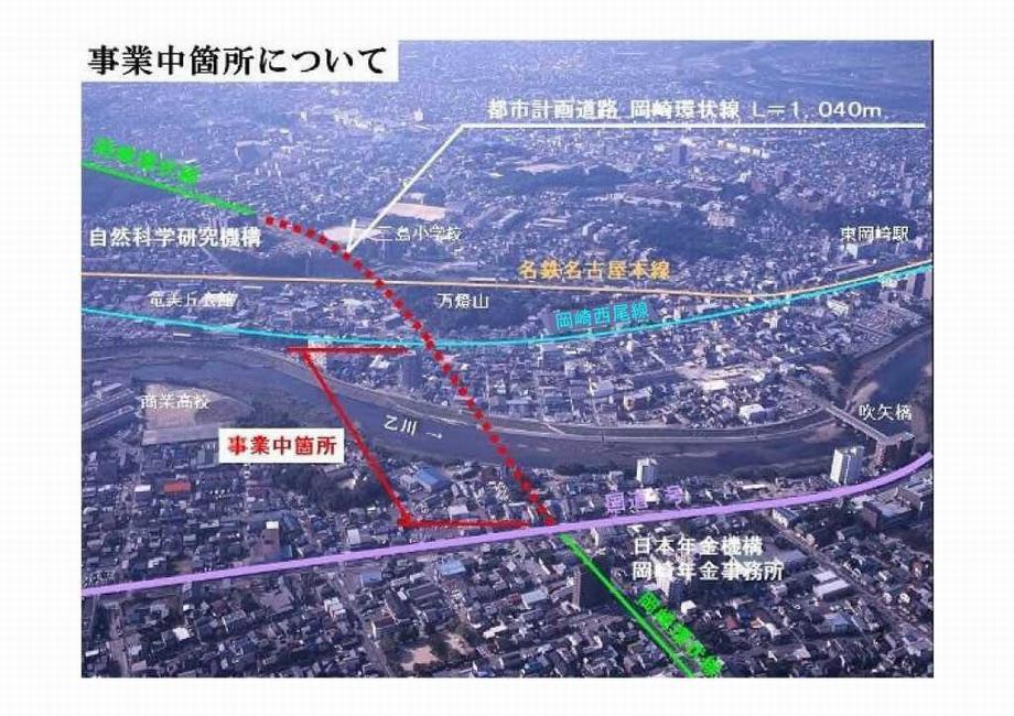 写真：予定地航空写真