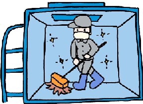 イラスト：受水槽清掃