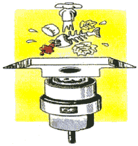 イラスト：ディスポーザ本体