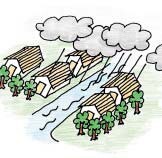 イラスト：雨降り1