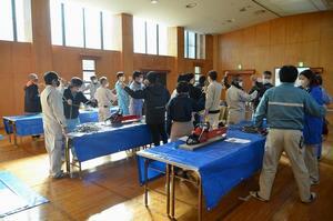 写真：ロープワーク学習