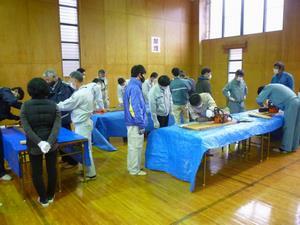 写真：チェーンソー講習の様子