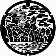 イラスト：マンホール蓋 五万石