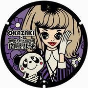 イラスト：マンホール蓋 パープル