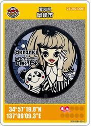 写真：マンホールカード（ルネふた グレー）