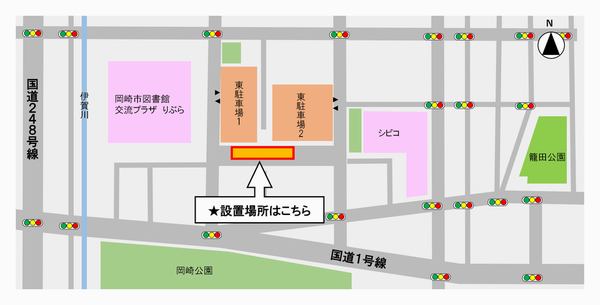 地図：設置場所