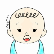 イラスト:食べ物を歯を使って食べるこども