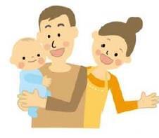 写真：パパ、ママと子ども