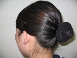 写真：まとめ髪