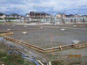 写真：基礎工事中の給食センター（令和5年9月）2