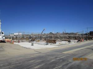 写真：基礎工事中の給食センター（令和5年9月）3