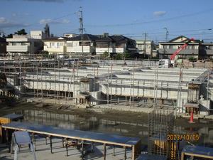 写真：躯体工事中の給食センター（令和5年10月）4