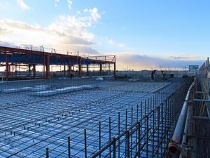 写真：躯体工事中の給食センター（令和5年12月）3