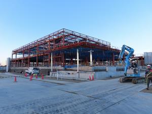 写真：躯体工事中の給食センター（令和5年12月）4