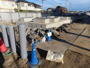 写真：給食センター基礎工事の様子（令和6年1月）