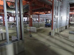 写真：工事中の給食センターの内部（令和6年2月）1