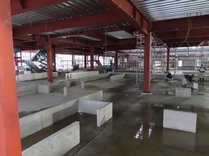 写真：工事中の給食センターの内部（令和6年2月）2