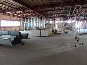 写真：工事中の給食センターの内装（令和6年3月）3