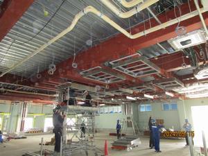 写真：工事中の給食センターの内装（令和6年5月）3